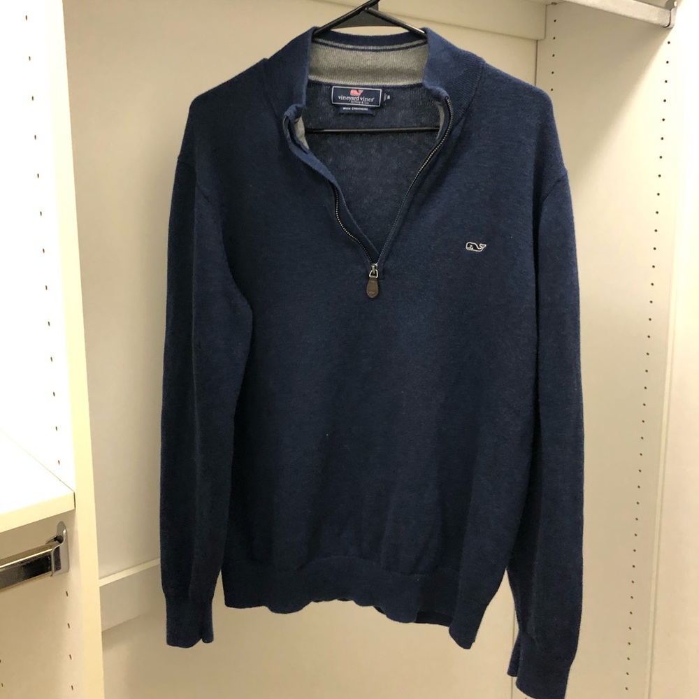 Vineyard Vines Yachtsman Quarter Zip with Cashmere